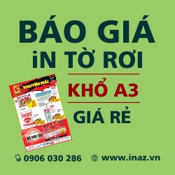 Bảng báo giá in tờ gấp A3