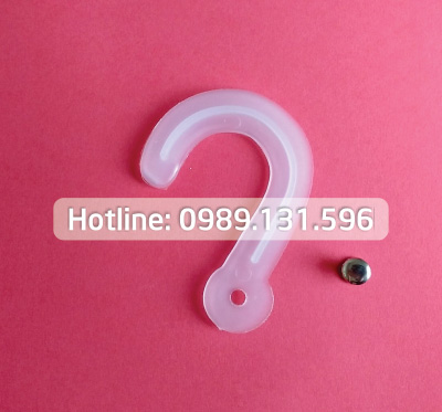 Móc nhựa treo mẫu vải, móc nhựa sample hanger