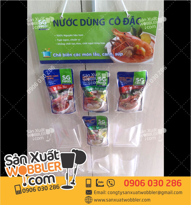 Xưởng sản xuất hanger túi nhựa pvc quảng cáo sản phẩm