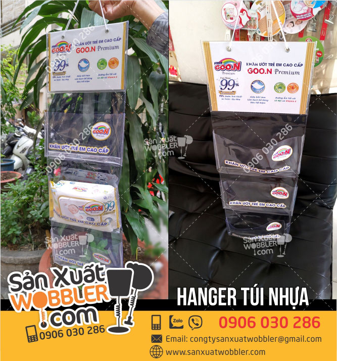 Sản xuất hanger túi nhựa PVC trong suốt