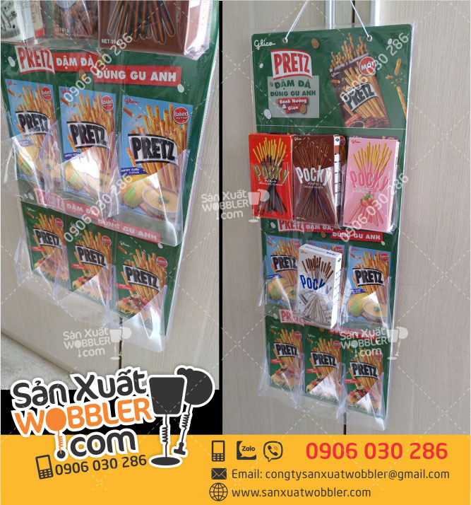 Sản xuất hanger túi nhựa bánh Pocky