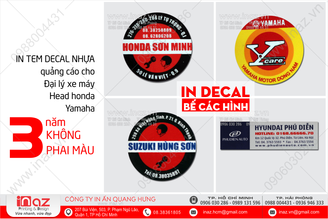 In tem nhãn decal nhựa