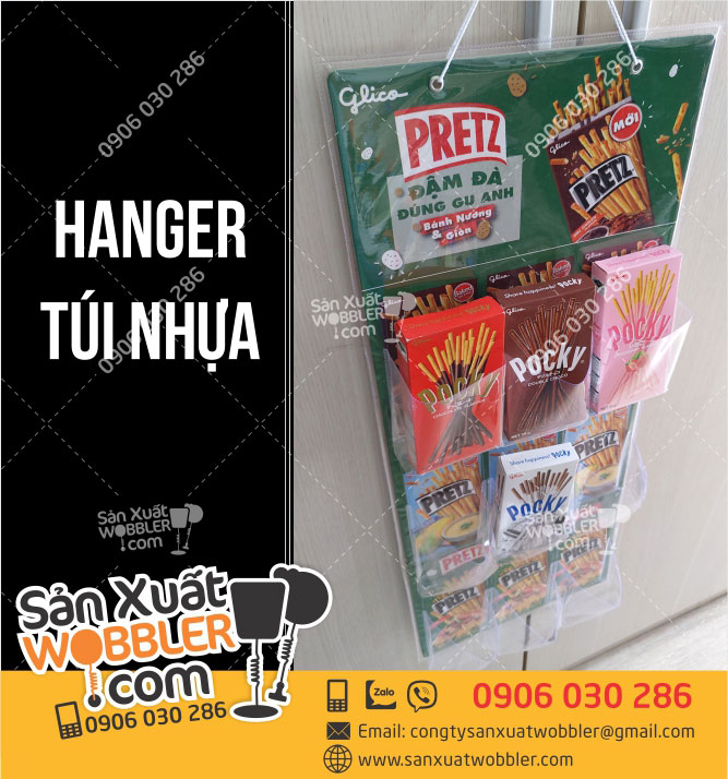 hanger-túi-nhựa-quảng-cáo-bánh-Pretz-Glico