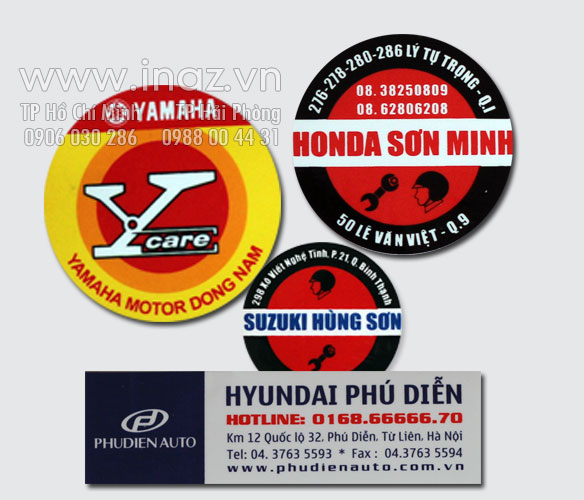 Báo giá in decal giấy, tem nhãn decal giấy